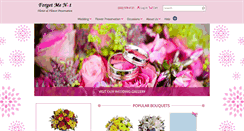 Desktop Screenshot of forgetmenotfloristde.com